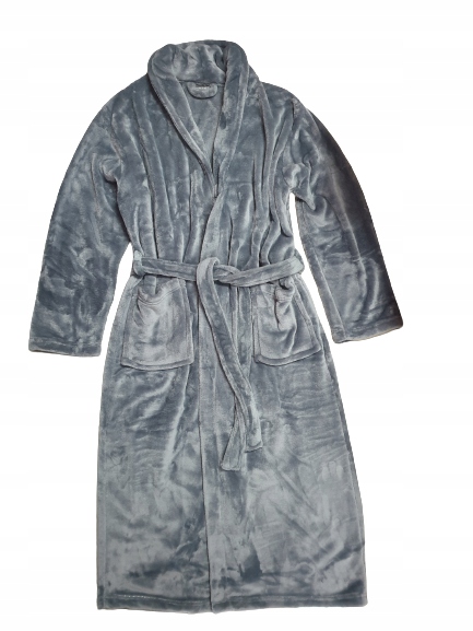 Velký Šedý Teplý A Příjemný Župan 2XL/3XL