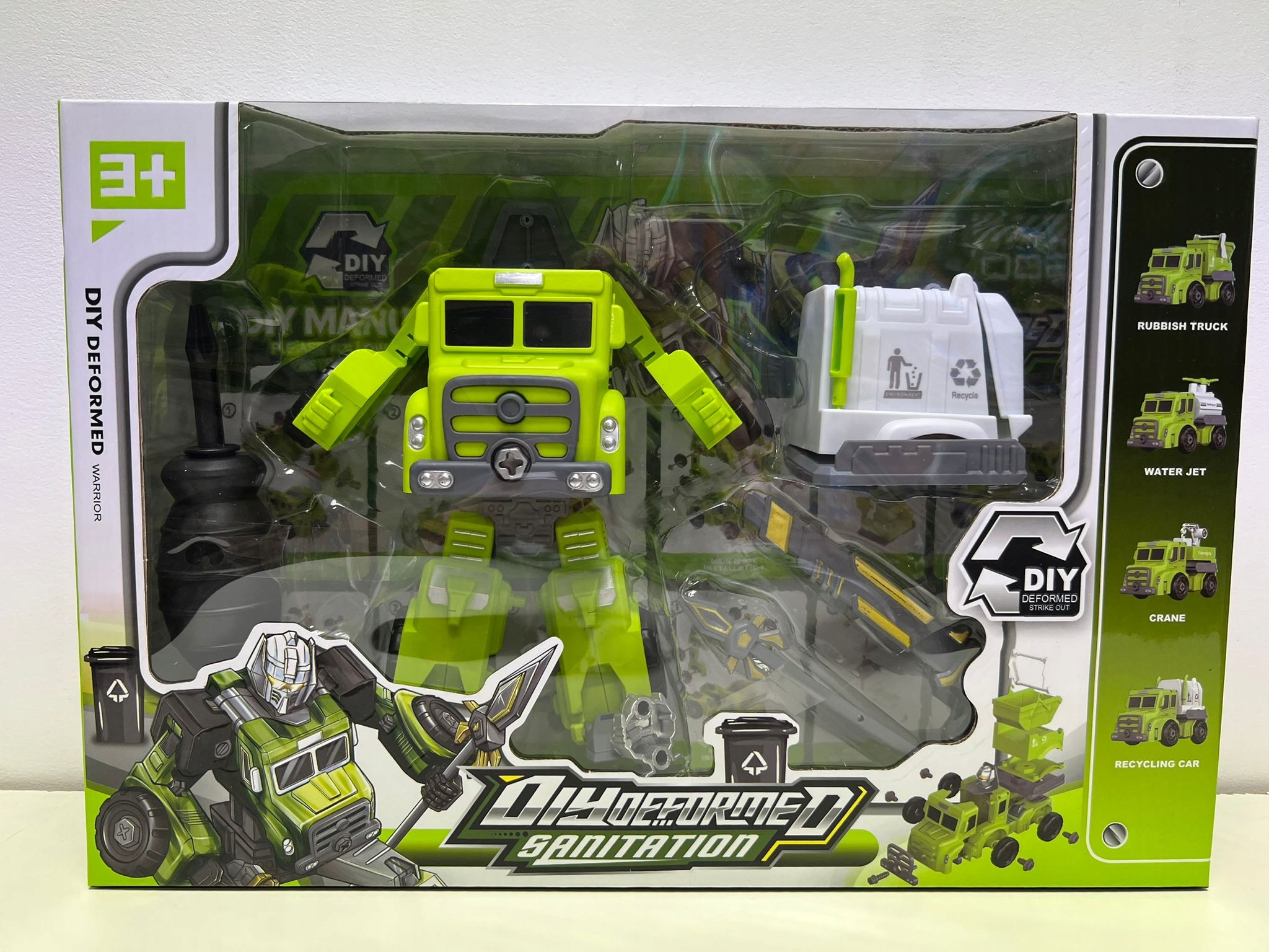 

Robot Transformacja Śmieciarka 18cm