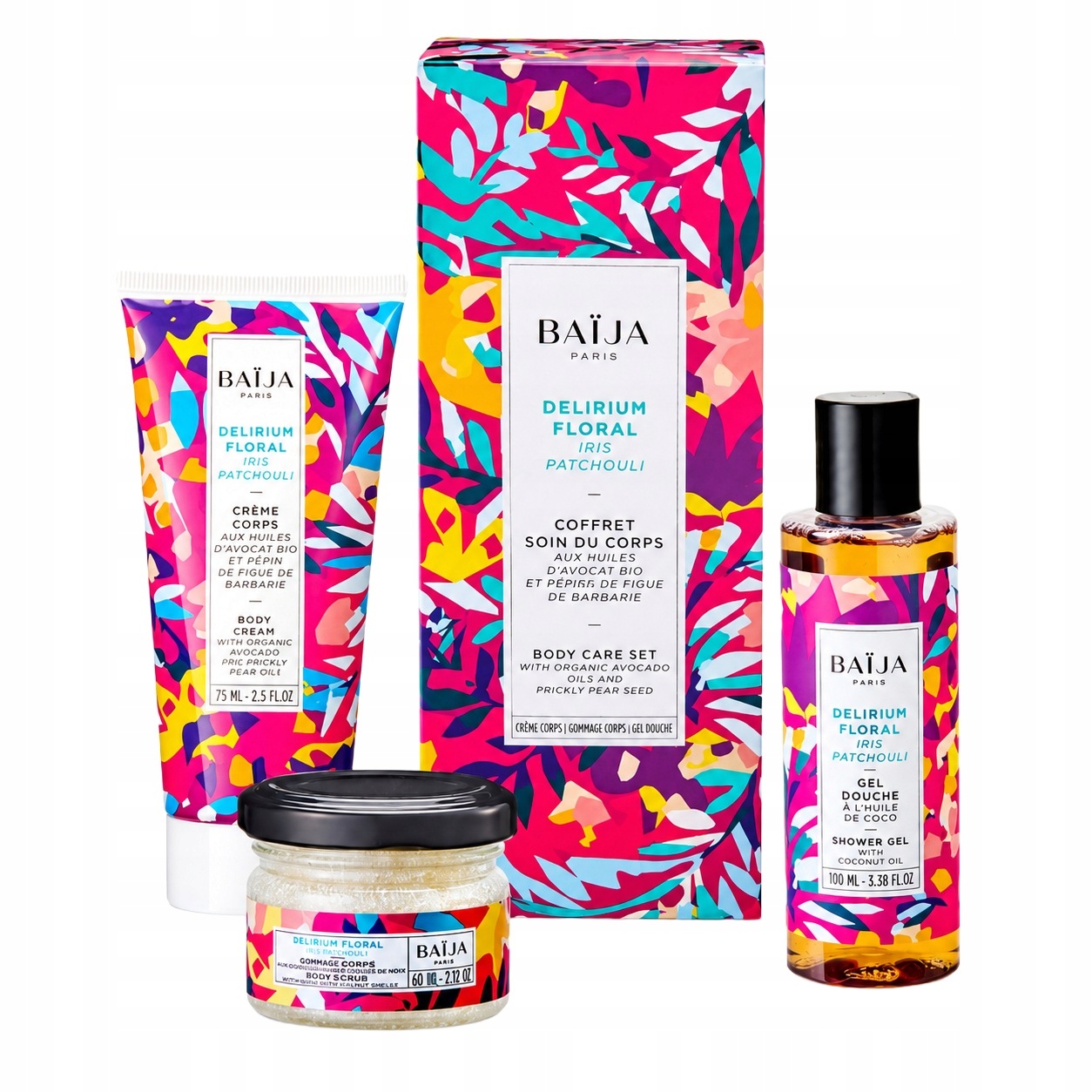 Delirium Floral zestaw prezentowy żel peeling krem do ciała