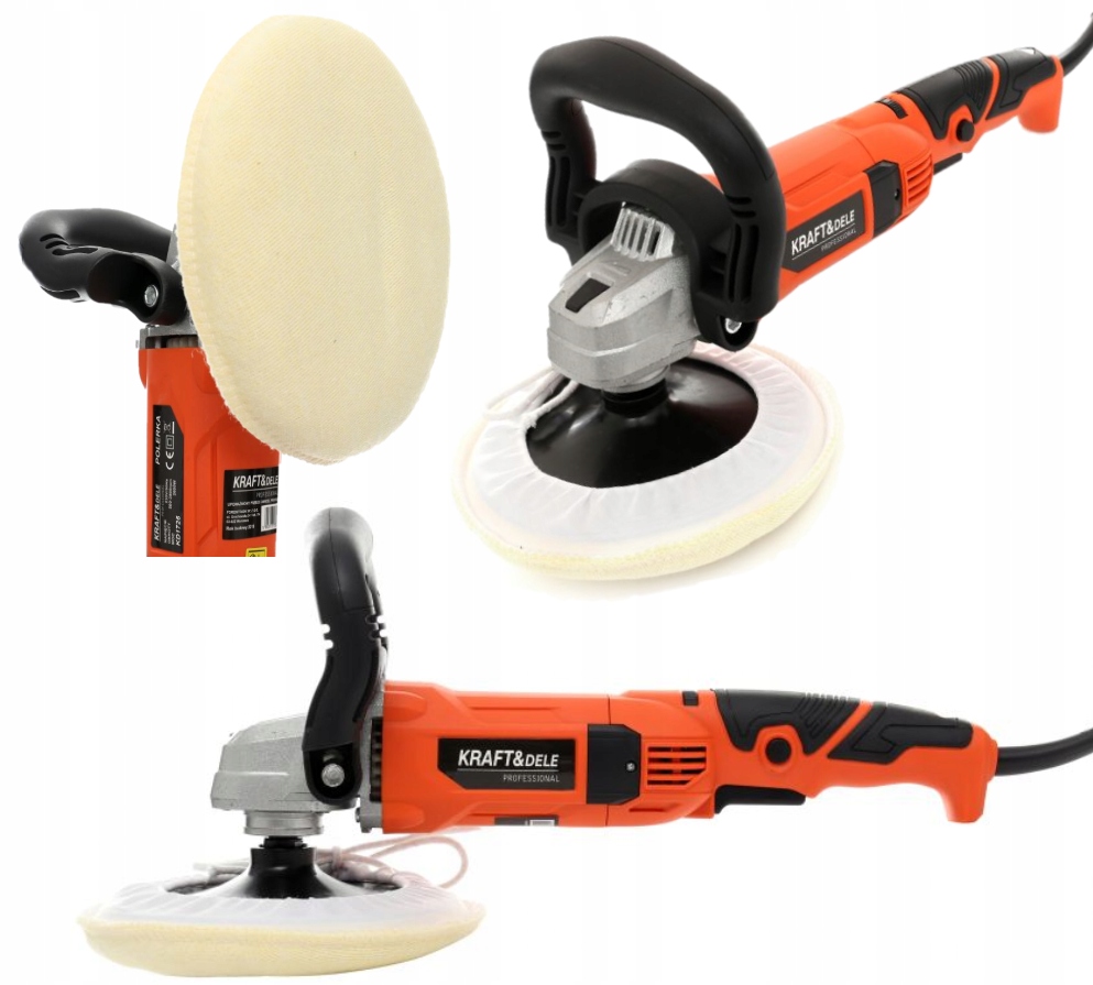 ПОТУЖНИЙ АВТОМОБІЛЬНИЙ ПОЛІРУВАЛЬНИК 2600 ВТ З РЕГУЛЮВАННЯМ 180 ММ