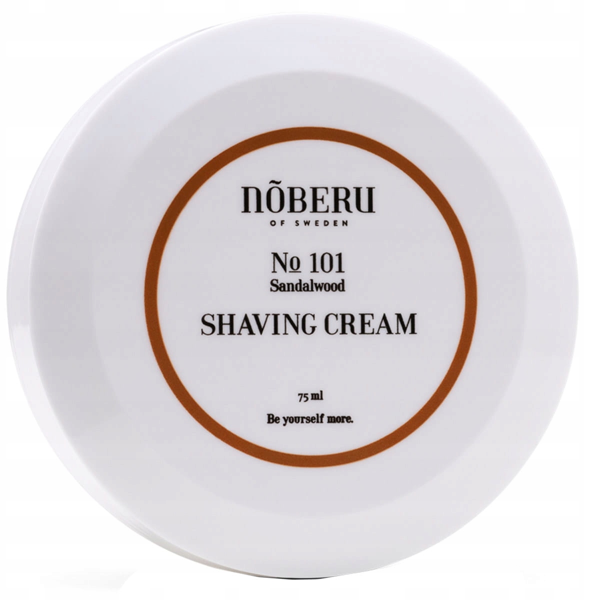 Noberu Shaving Cream Sandalwood jemný krém na holení pro muže 75 Ml