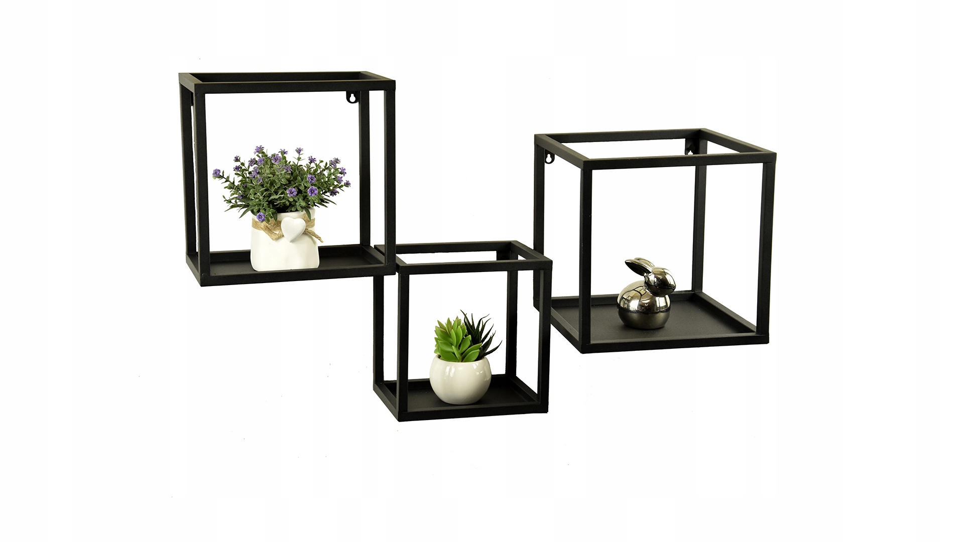 

Półka na ścianę loft wisząca metalowa zestaw 3szt