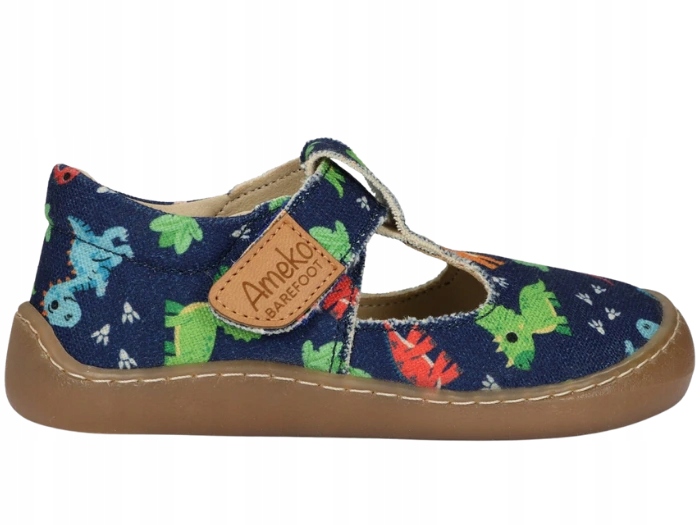 Sandałki Barefoot Dziecięce Ameko Axel-Dino Skórzana Wkładka R.21