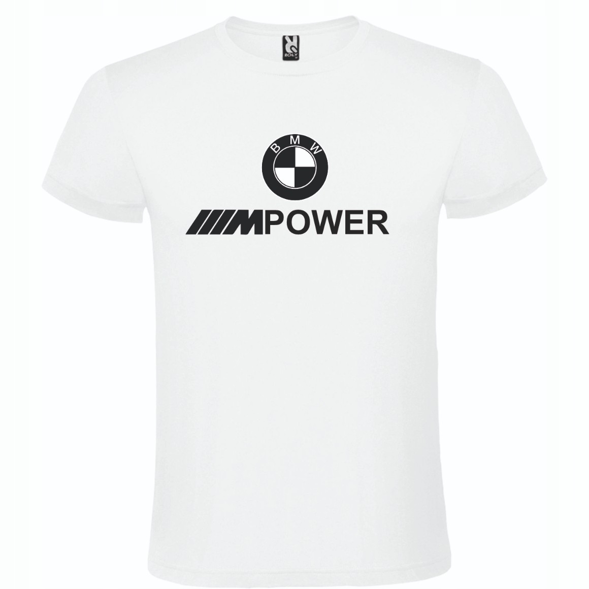 Pánske tričko Tričko s potlačou BMW MPOWER biele veľ. L