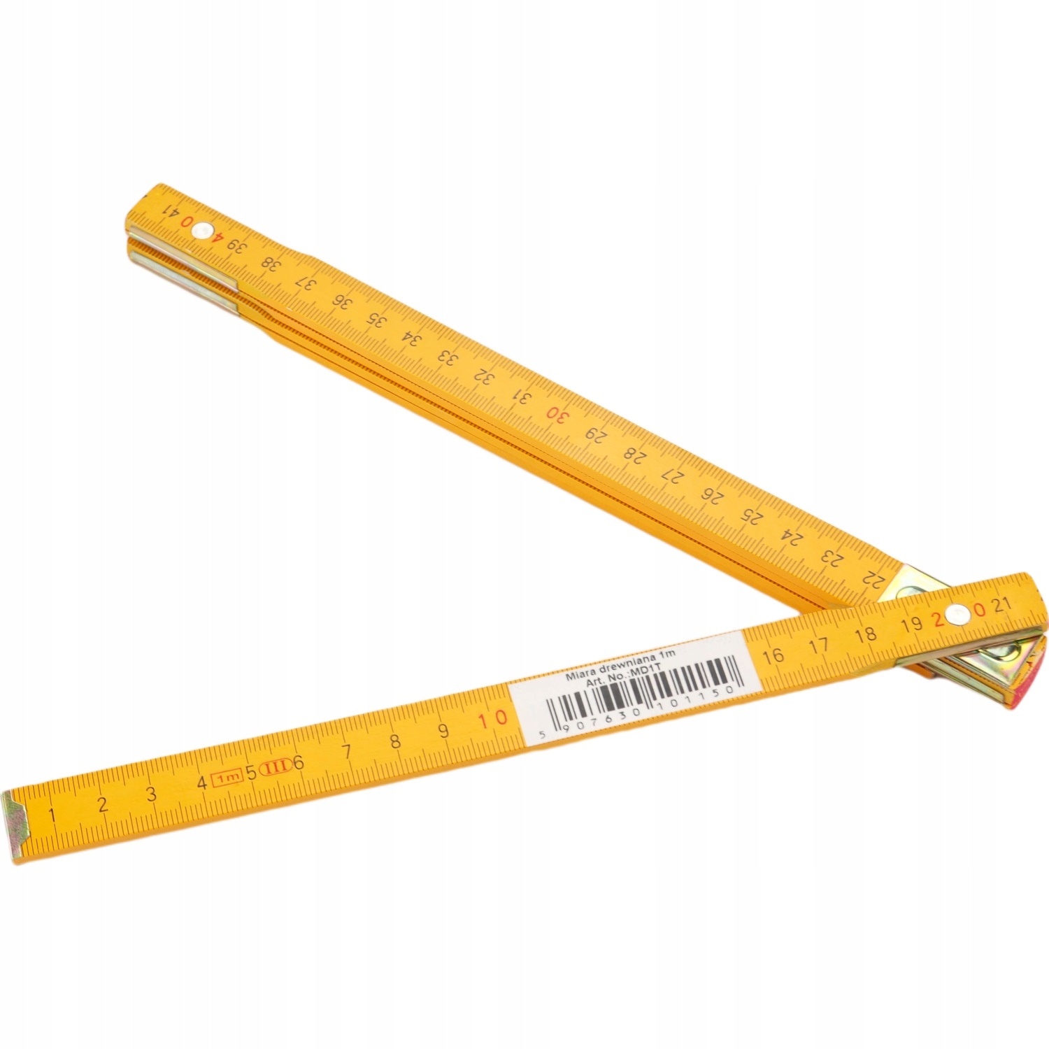 MIARA SKŁADANA METRÓWKA 1M DREWNIANA MOCNA
