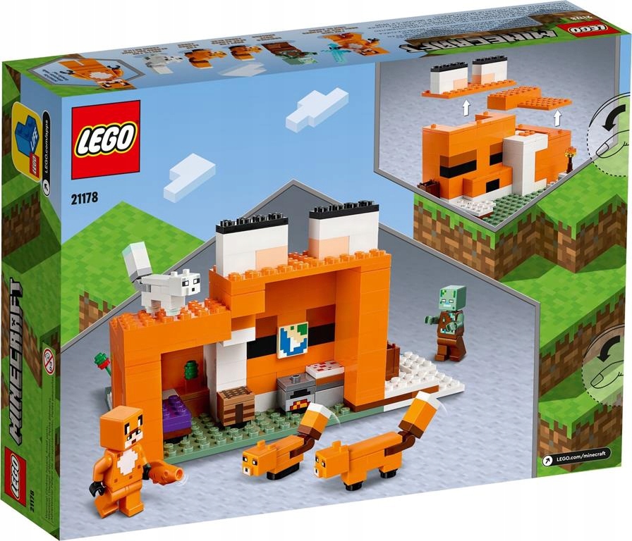 KLOCKI LEGO | MINECRAFT 21178 SIEDLISKO LISÓW FIGURKI ZESTAW DZIECI + TORBA Płeć chłopcy dziewczynki