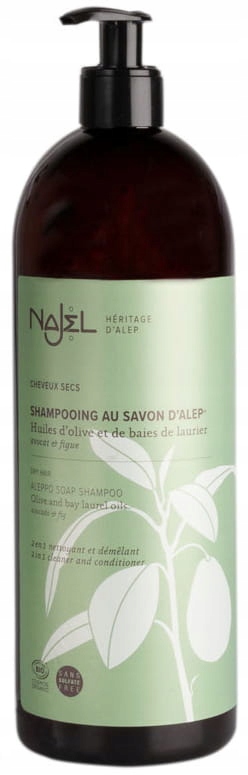 Šampon z Aleppa pro suché vlasy s kondicionérem 2v1, Najel, 1000 ml