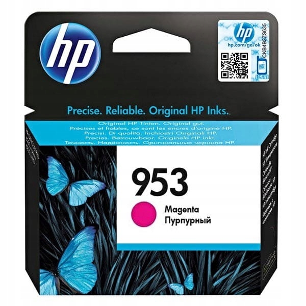 Inkoust Hp 953 F6U13AE Magenta Červený, Originální
