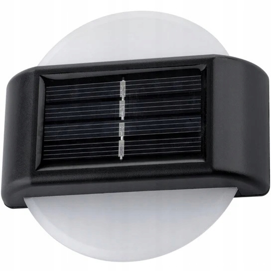 2 x lampa solarna kinkiet 6 led dekoracja ogrodu tarasu balkonu 2szt P-120