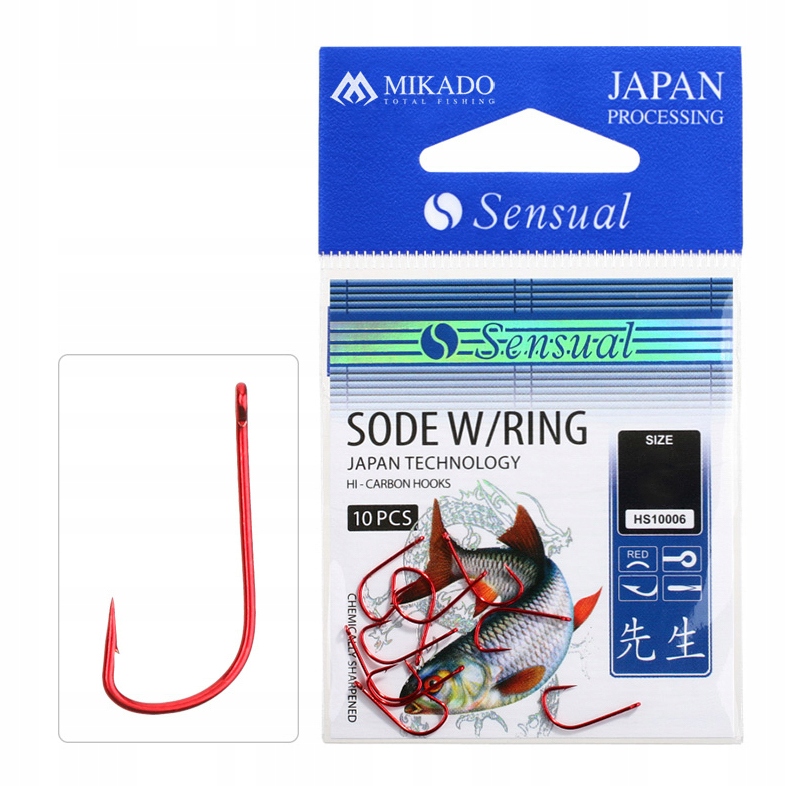 Mikado Sensual Sode Red r.14 10szt. haczyki
