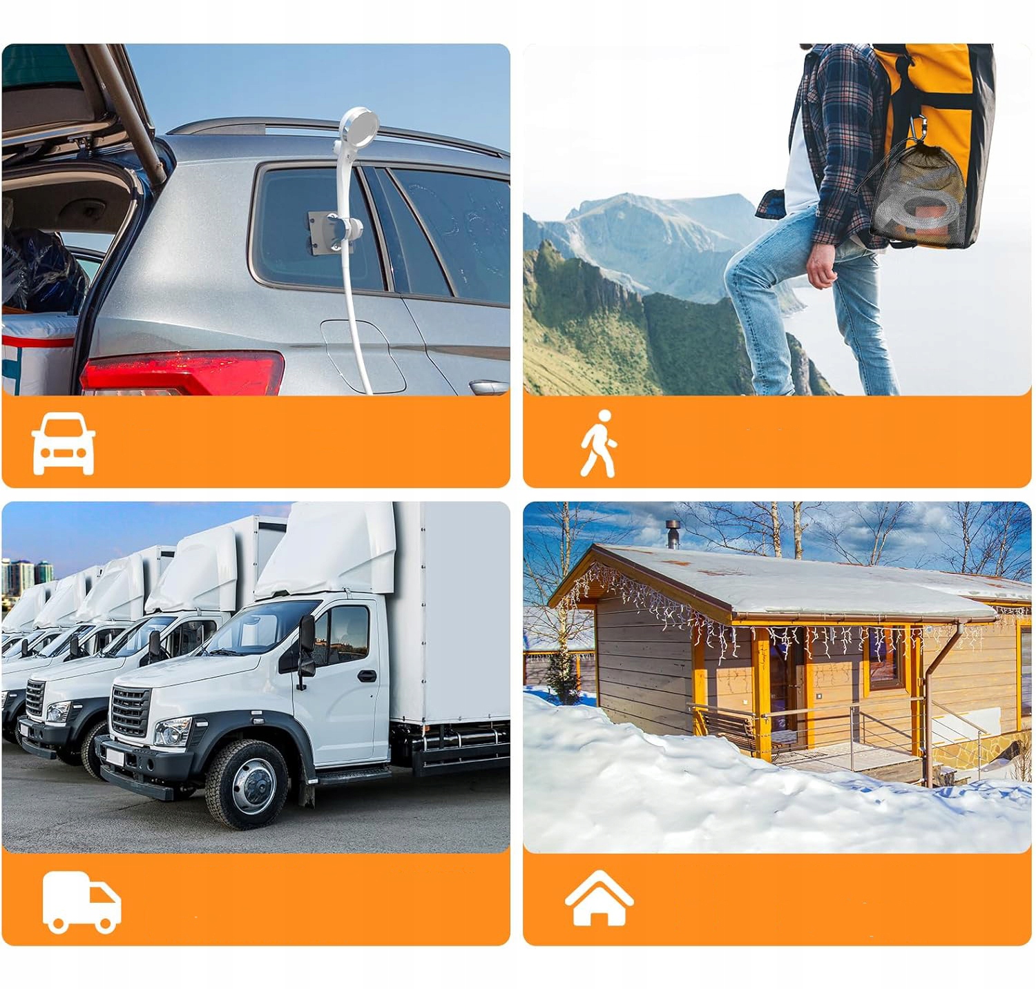 PRYSZNIC TURYSTYCZNY BEZPRZEWODOWY PRZENOŚNY KEMPINGOWY POMPKA PRYSZNICOWA Marka inna