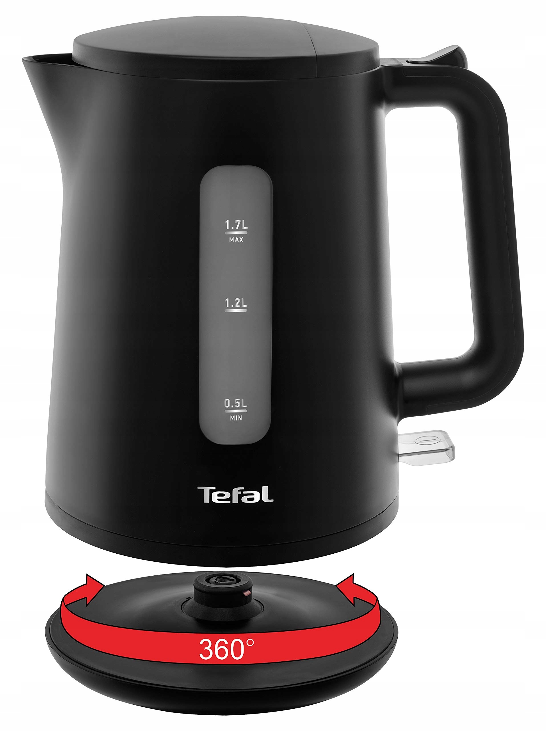 TEFAL Czajnik Elektryczny Principio Select 2400W 1.7L Czarny — miniatura 4