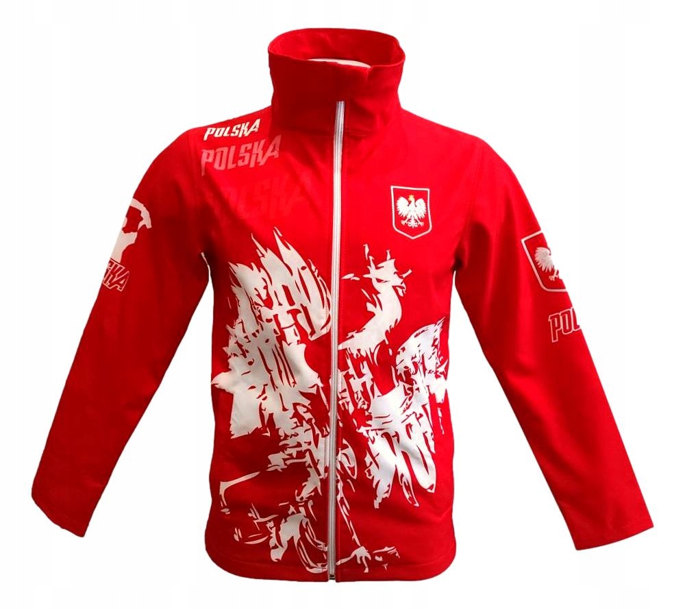 KURTKA POLSKA SOFTSHELL KIBICE NA PLECACH M