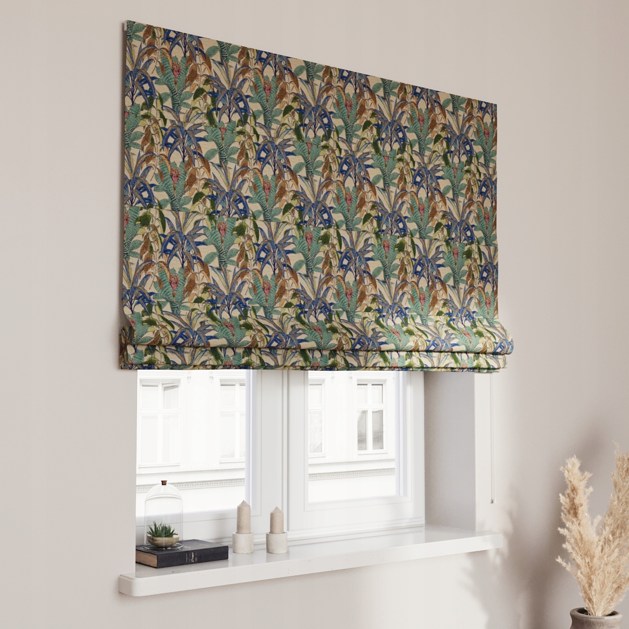 Hotová římská roleta Capri 120 x 180 cm modrá