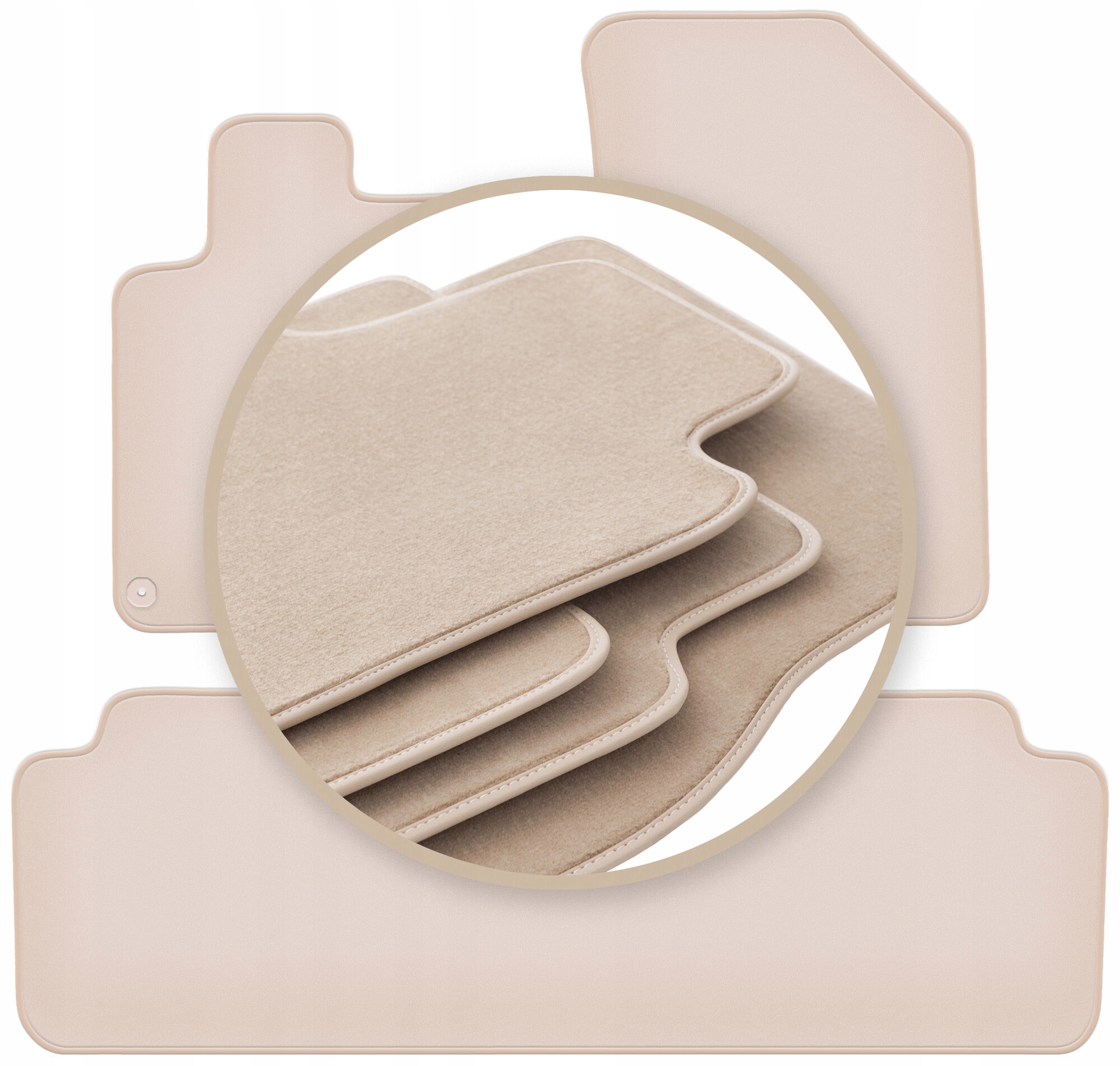 Velúrové koberčeky 10 mm Premium pre: Peugeot 407 kupé, sedan, kombi, Sw 200
