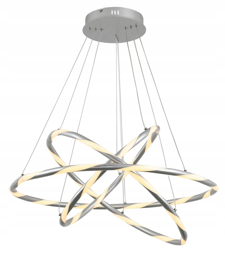 Reality Twister závesná lampa z hliníka luster Led krúžky 331003-07