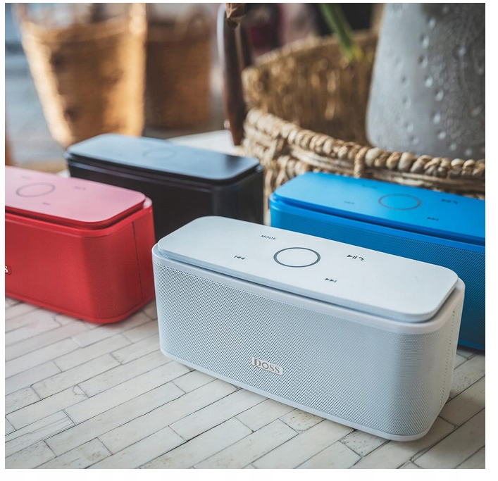 GŁOŚNIK PRZENOŚNY BEZPRZEWODOWY DOSS SOUNDBOX BIAŁY BLUETOOTH 12W IPX5 Zasilanie akumulatorowo-sieciowe