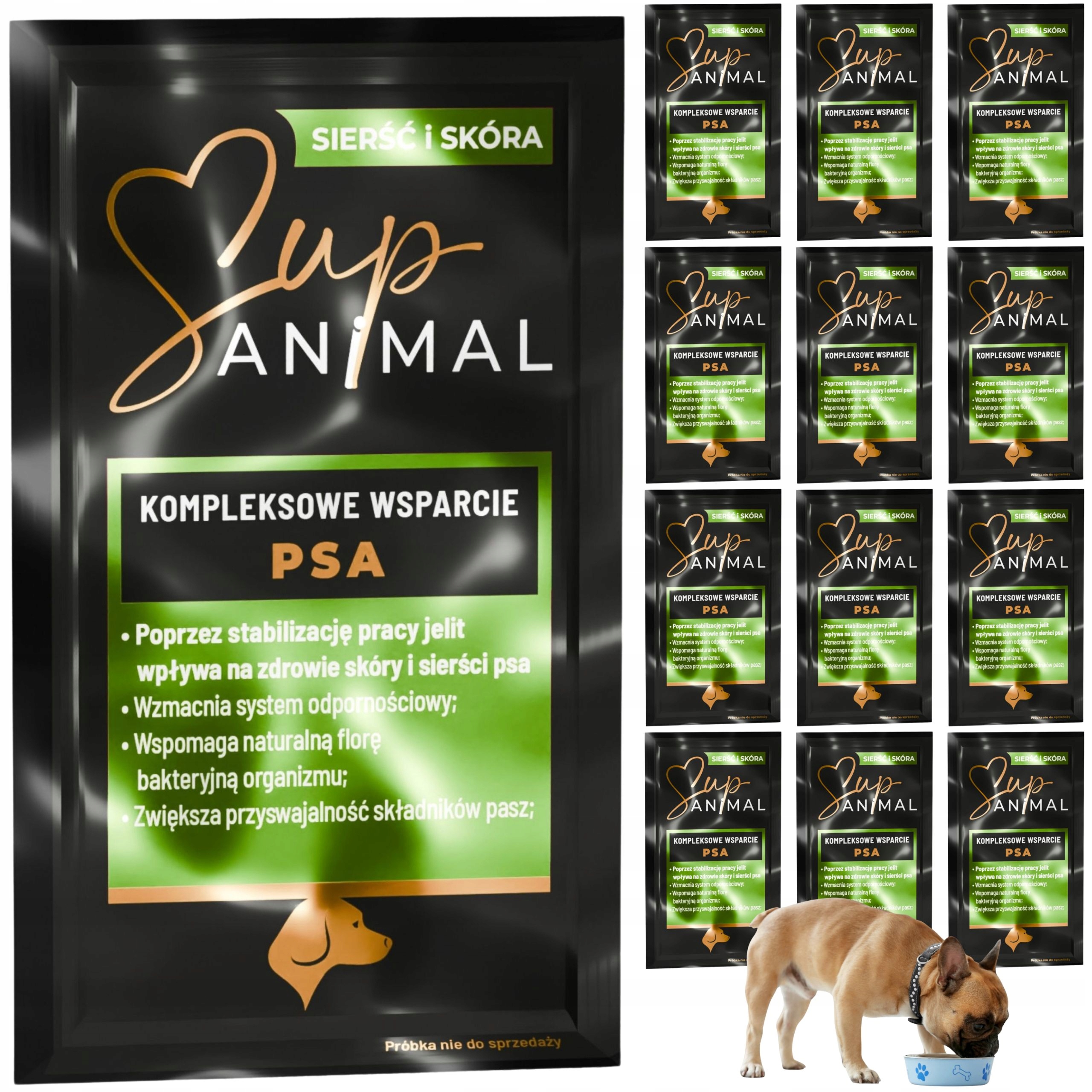 Levně Postbiotik Pro Psa Máslan SupANIMAL Zdravá Kůže Srst Přísada Do Krmiv