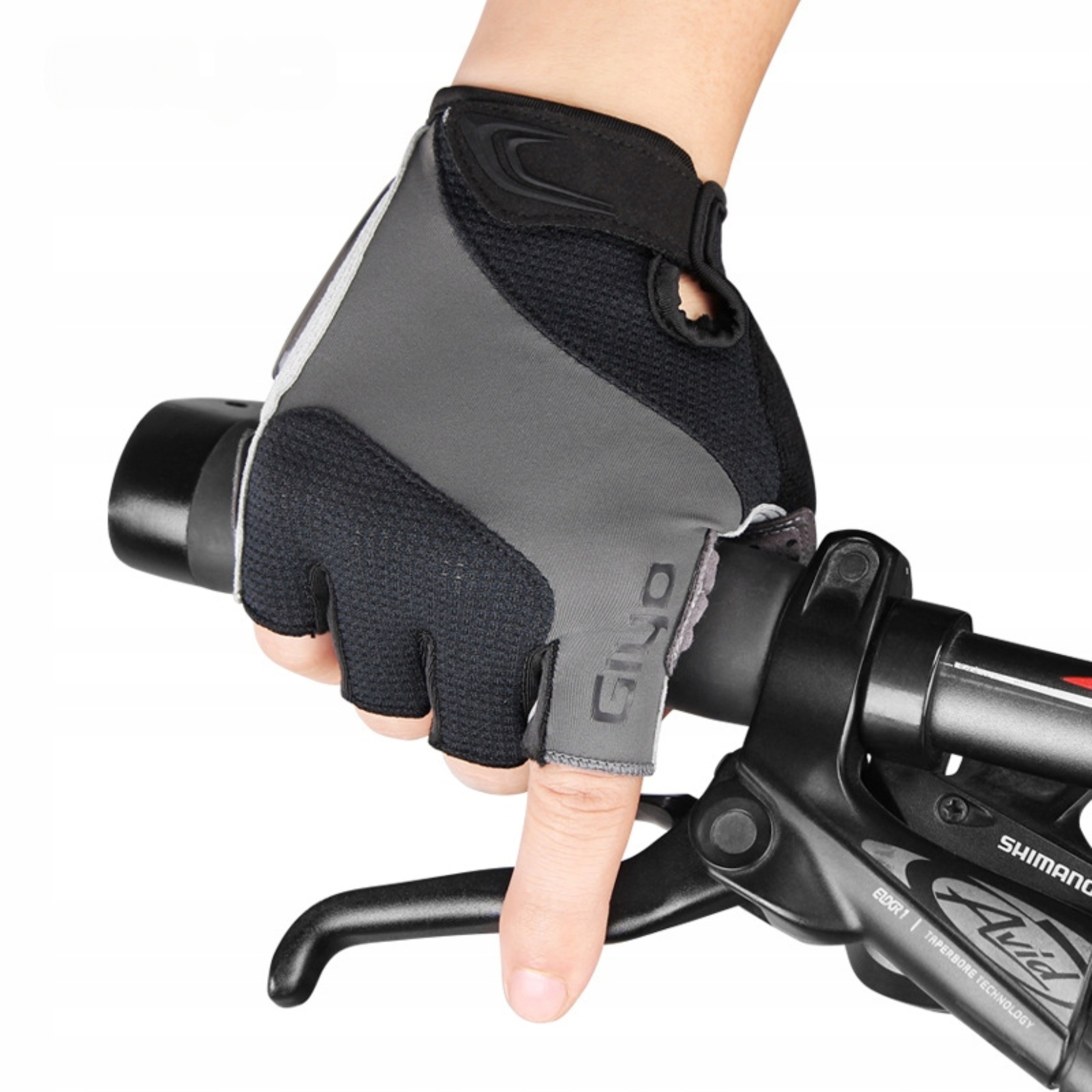 Rękawiczki Rowerowe GIYO Na Rower Białe Żelowe Bez Palców Męskie Damskie XS Model S10