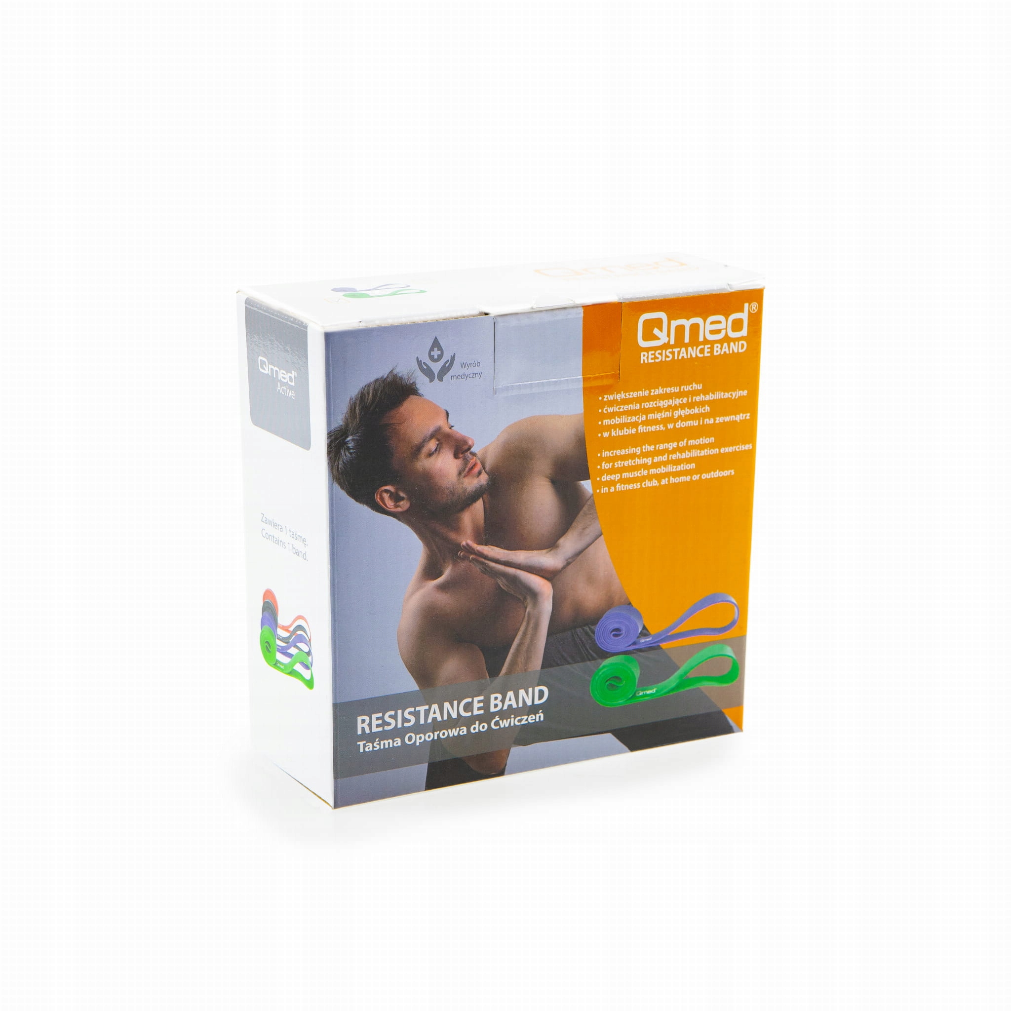 GUMA OPOROWA TAŚMA DO ĆWICZEŃ POWER BAND 7-16KG Marka Qmed