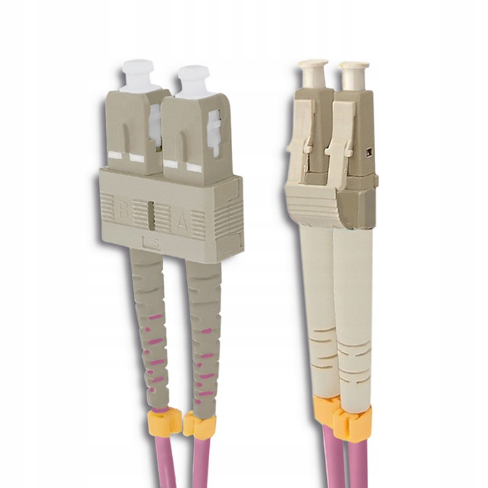Qoltec Patchcord światłowodowy LC/UPC - SC/UPC | Multimode | 50/125 | OM4 | Kod producenta 54349