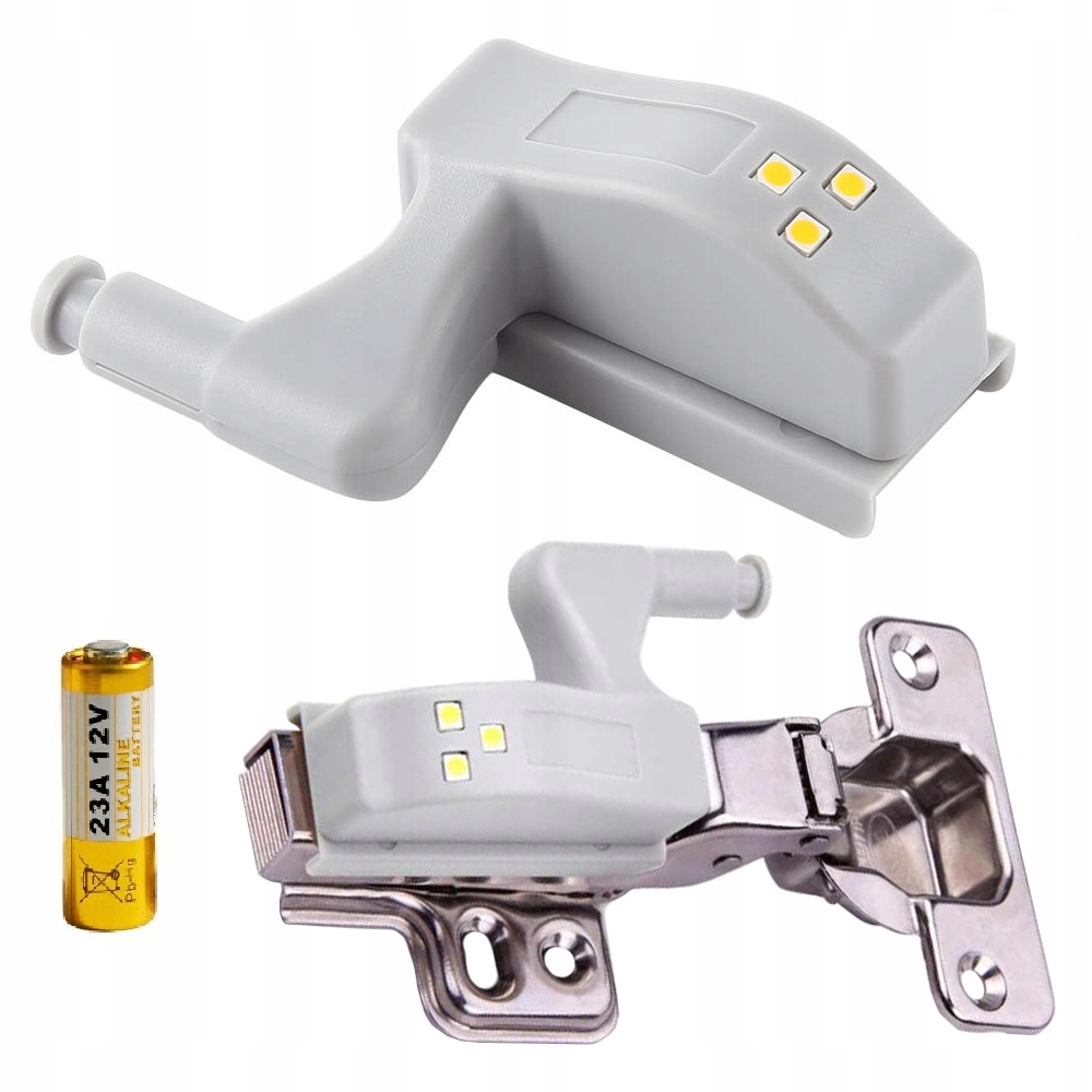 LAMPKA NA ZAWIAS DZRZWI DO SZAFY SZAFKI + BATERIA