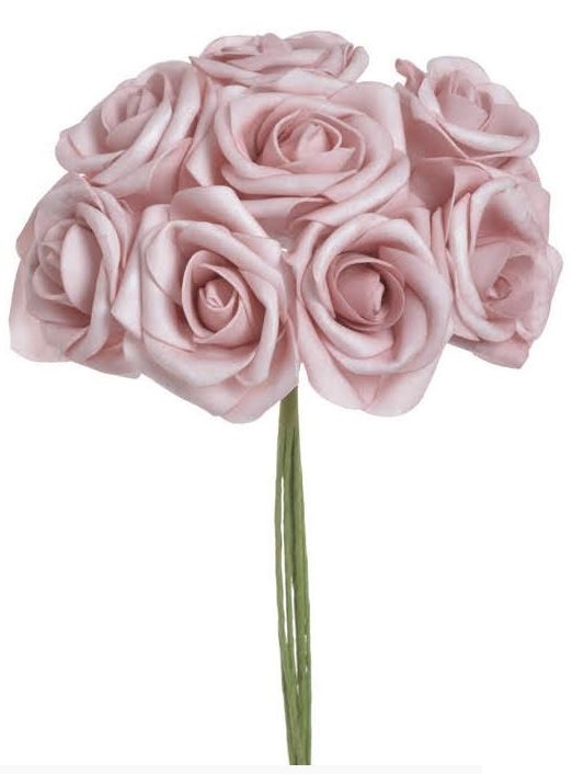 

Bukiet Róż kwiaty piankowe Róża różowy 8 szt. 24cm