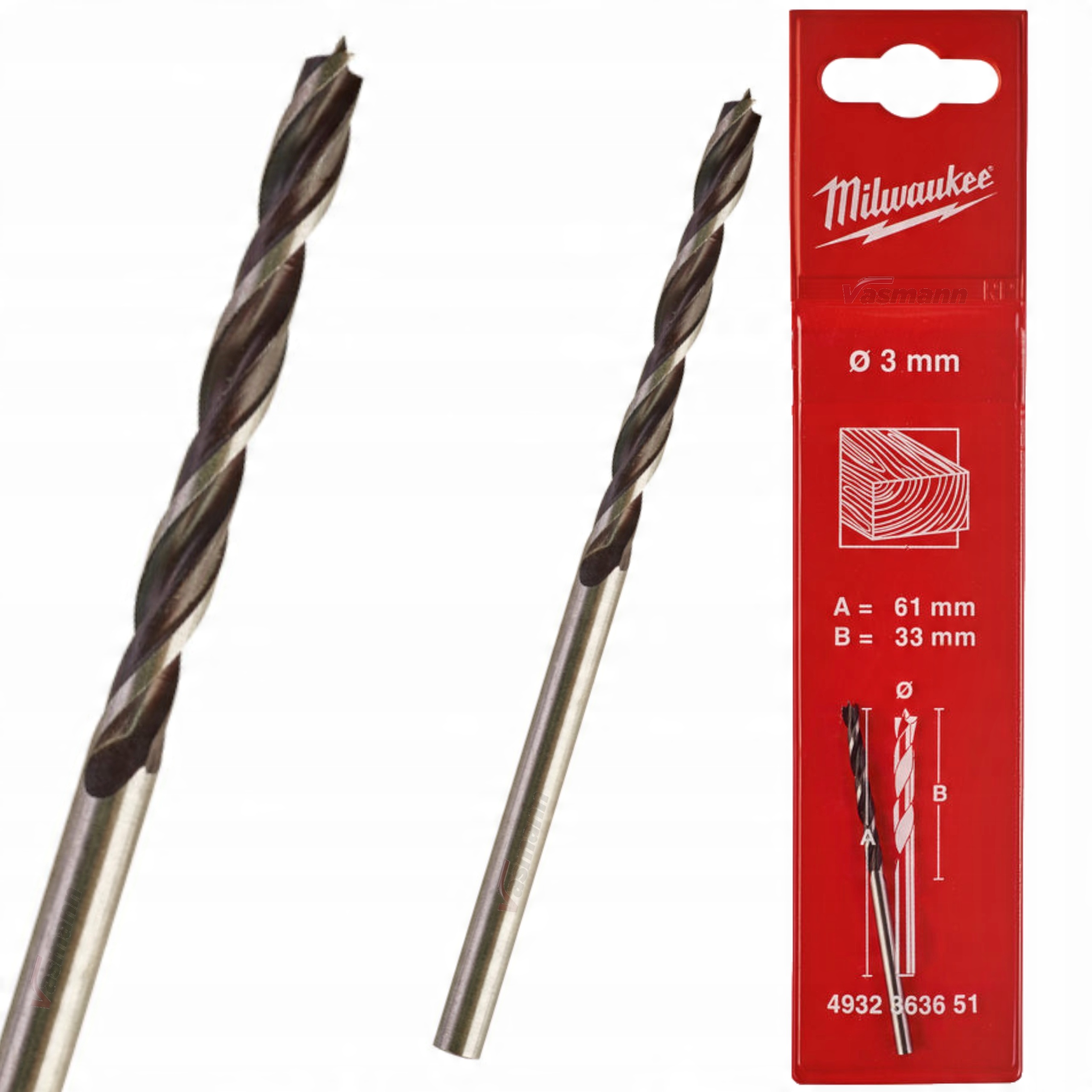 

Wiertło Do Drewna Milwaukee Din Bp 60x ⌀ 3 mm