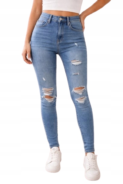 úzké nohavice Levi's 720 High Rise Skinny W25 L30 25x30 destroyed díry
