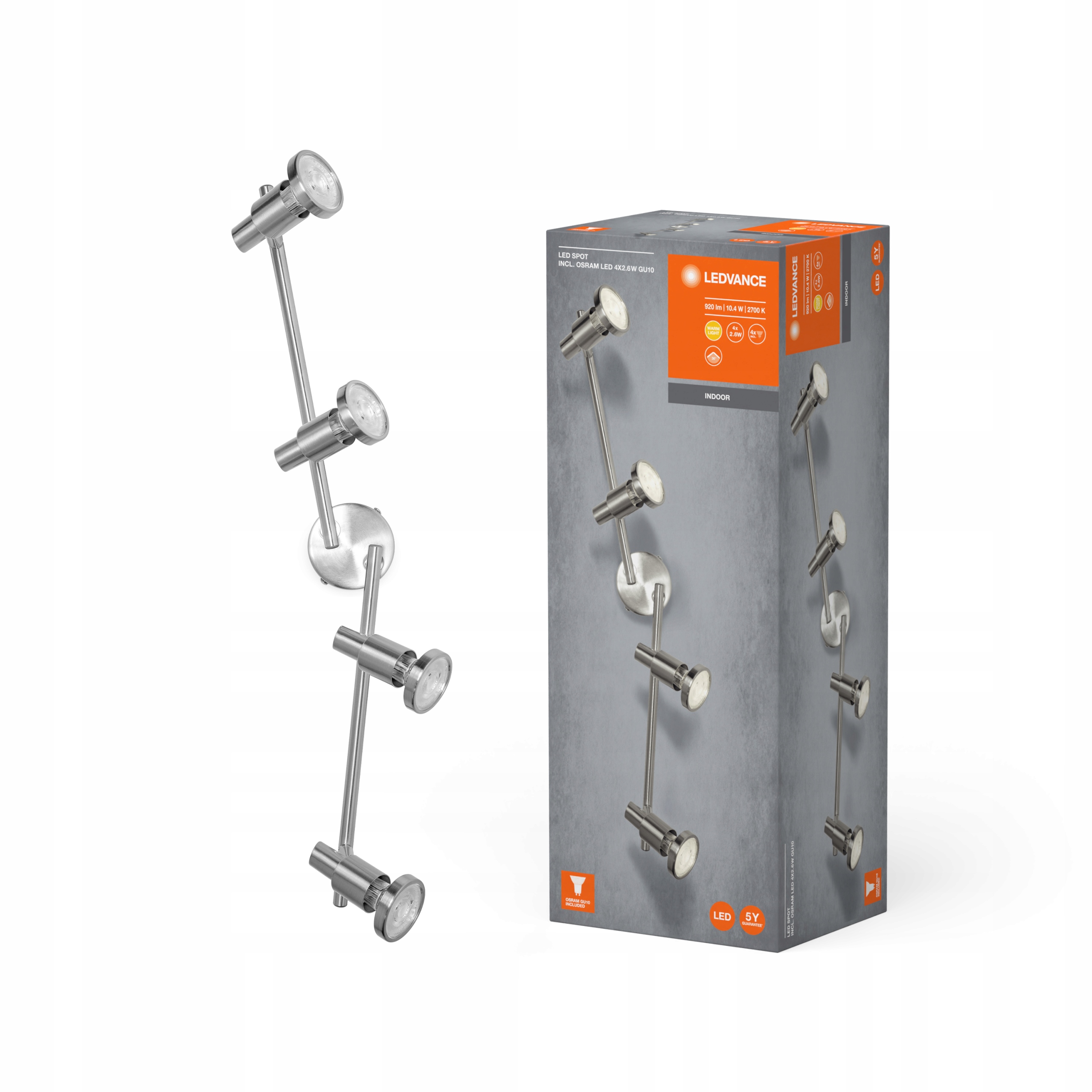 Stropní Svítidlo Nástěnná lampa Reflektor 10.4W 920lm 3000K Spot Downlight