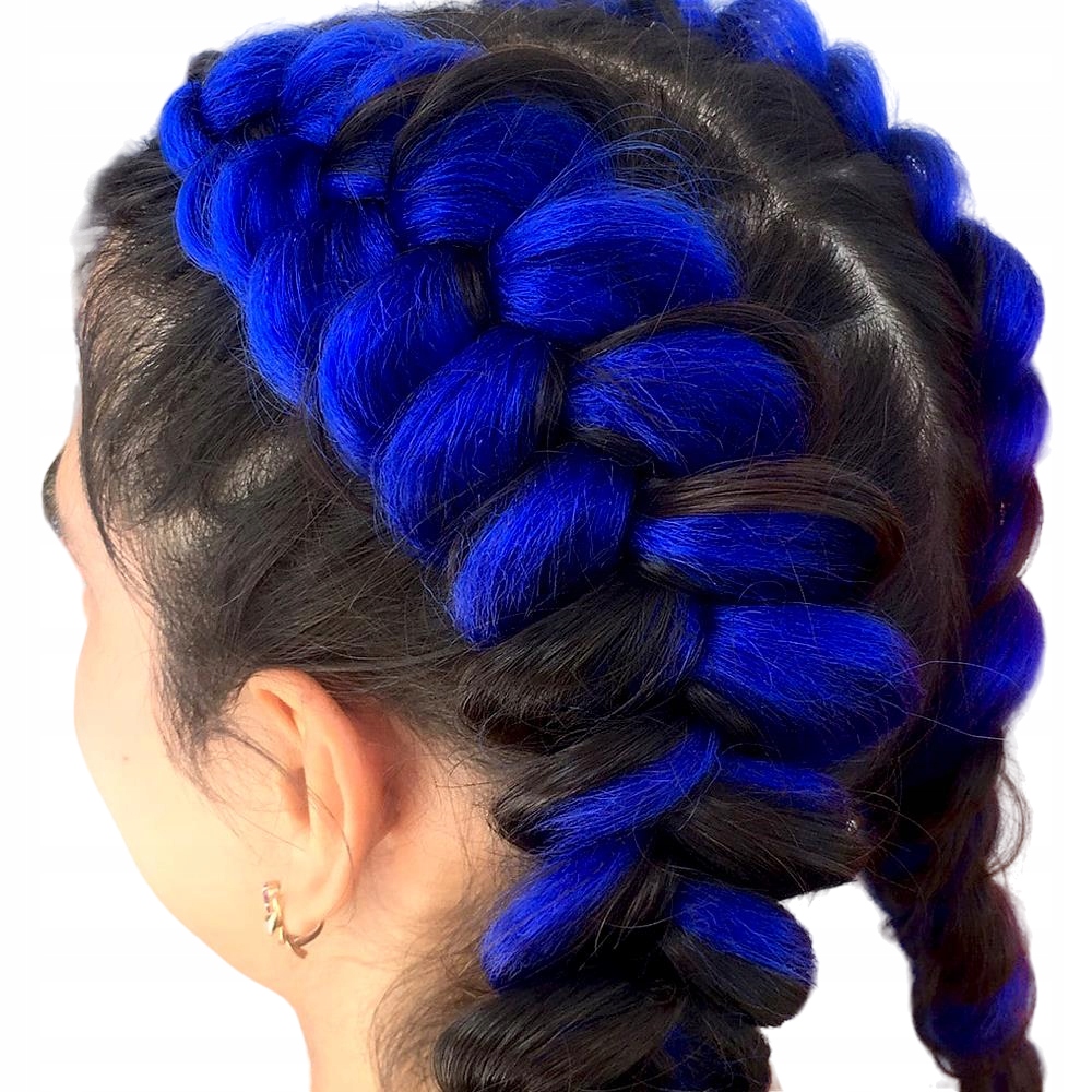 Włosy syntetyczne do warkoczy A29 Chabrowy kobalt Marka inna marka