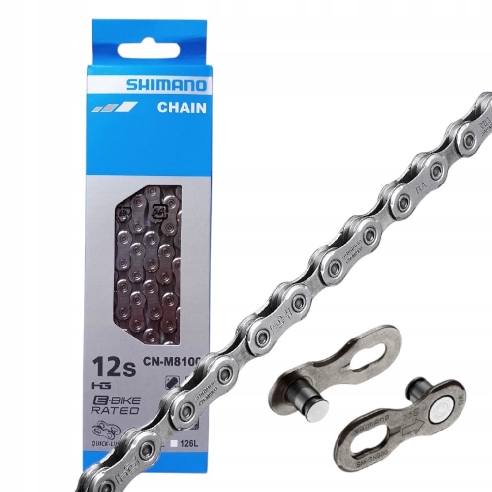 Shimano Xtr CN-M8100 Řetěz Na Kolo 12-řadý 126 článků Hg+ Sil-tec