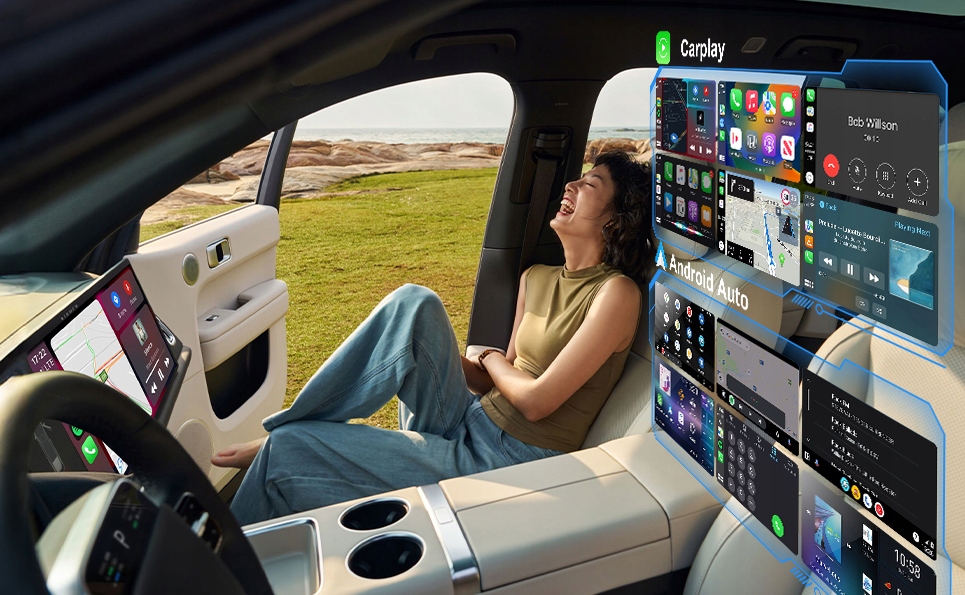 Bezprzewodowy Adapter 2w1 Apple CarPlay i Android Auto WiFi 2,4 G / 5,8 GHz Stan opakowania oryginalne