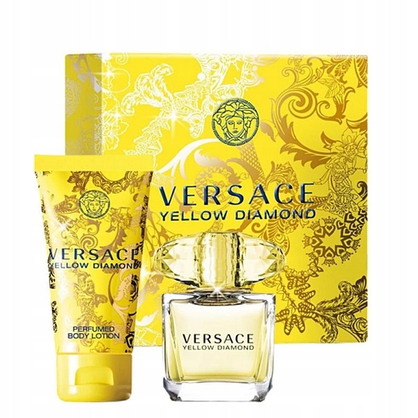 Versace Yellow Diamond zestaw 90ml Edt balsam do ciała 100ml