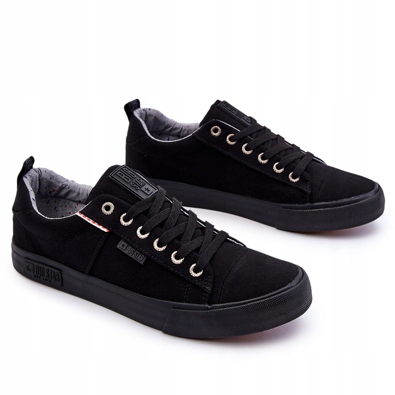 Pánské Tenisky Se Zavazováním Big Star KK174002 Černé 41