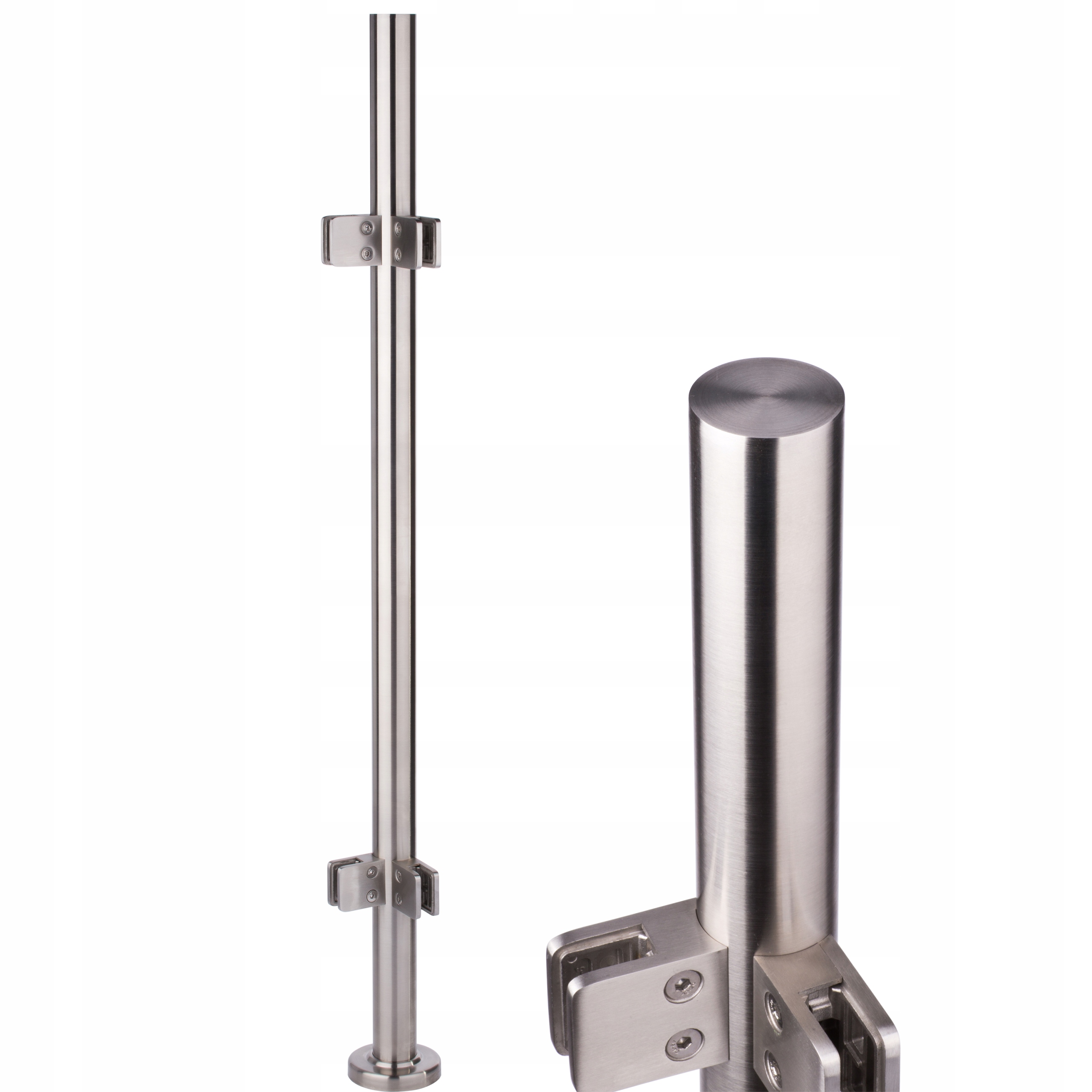 

Słupek balustrady fi 42,4 Dla Szkła 100cm Narożny