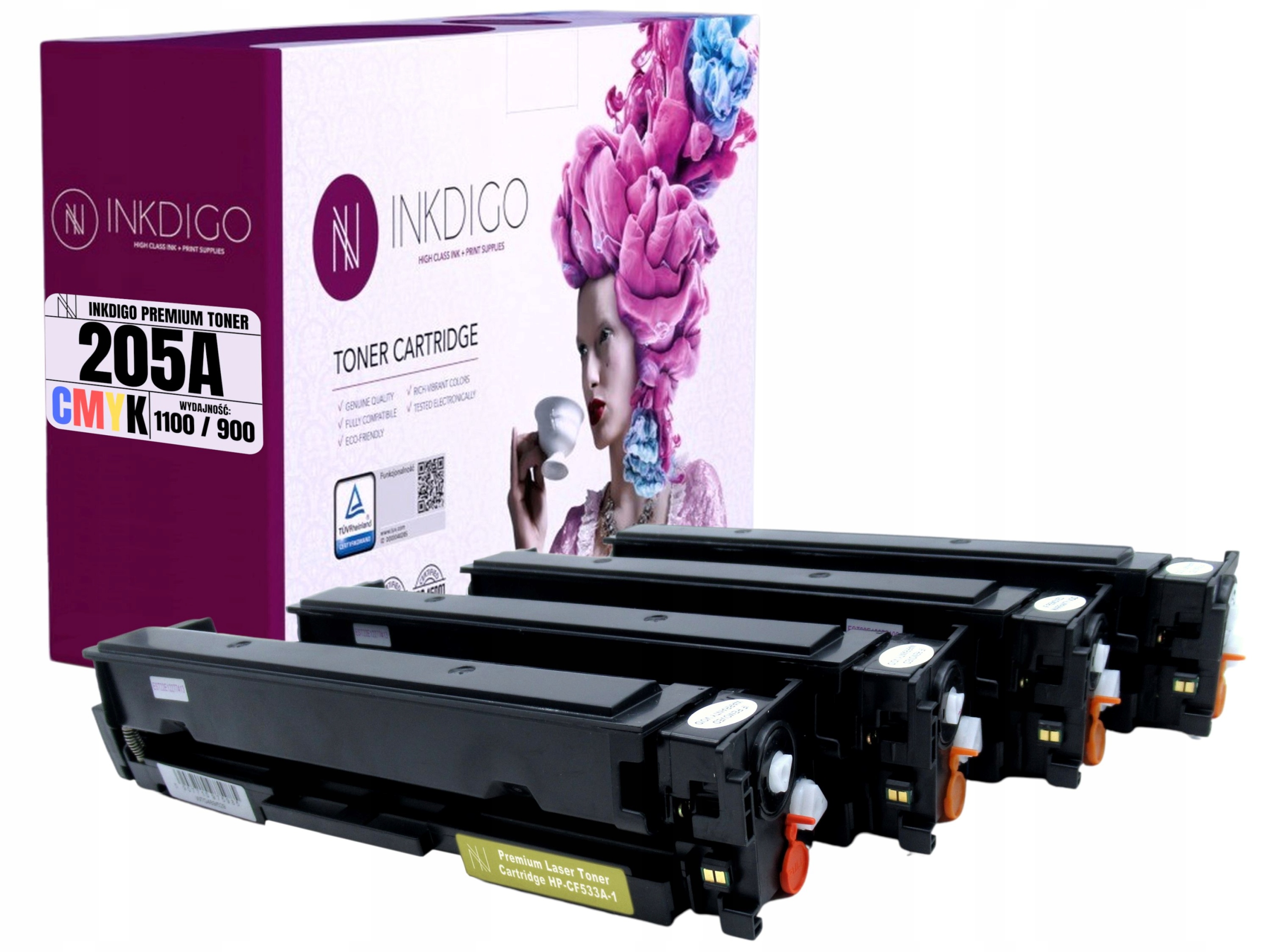 4x Toner Pro Hp M180n M181fw 205A CF530A-CF533A