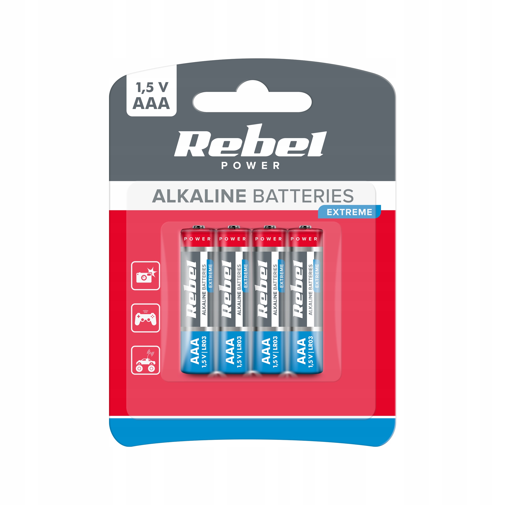 Baterie alkaliczne Extreme LR03 4szt. bl Rebel Electronics
