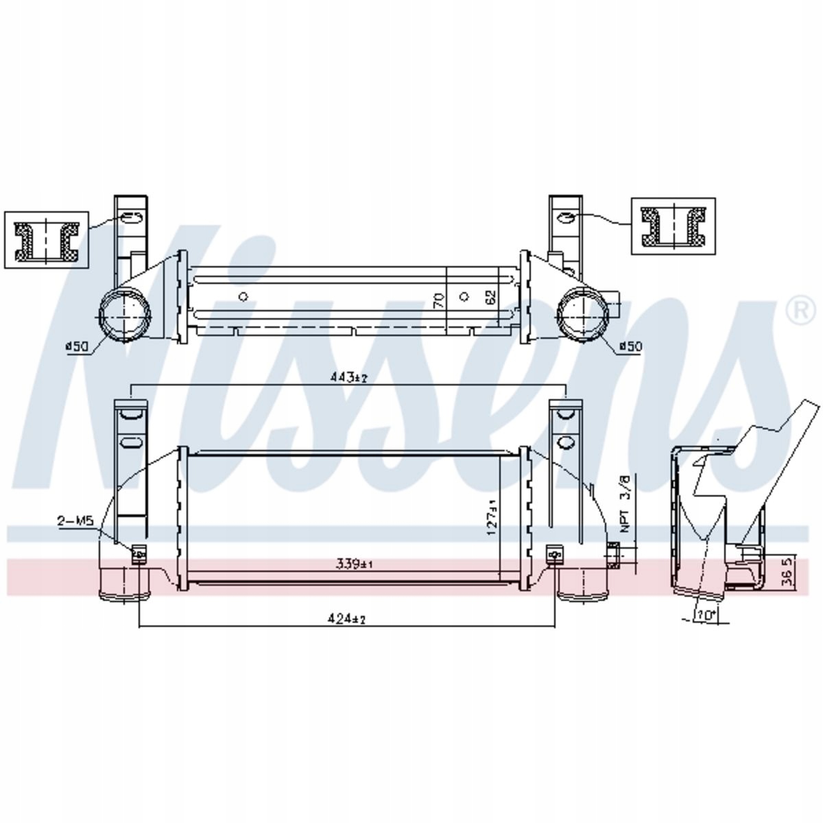 INTERCOLLER FORD TOURNEO CONNECT TRANSIT 02-06 1.8