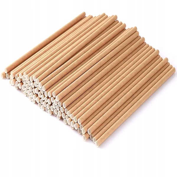 Słomki Papierowe do Picia Rurki Brązowe Raw EKO 20 cm XXL Paczka 250 szt. Liczba sztuk w zestawie 250 szt.