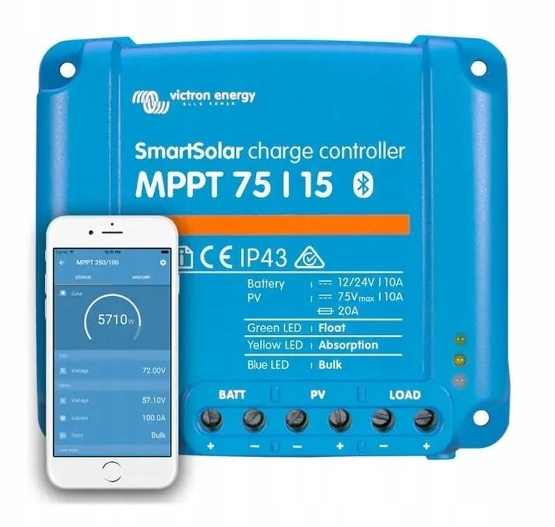 2438 - Регулятор для солнечных батарей Smart 15A BT Victron Energy