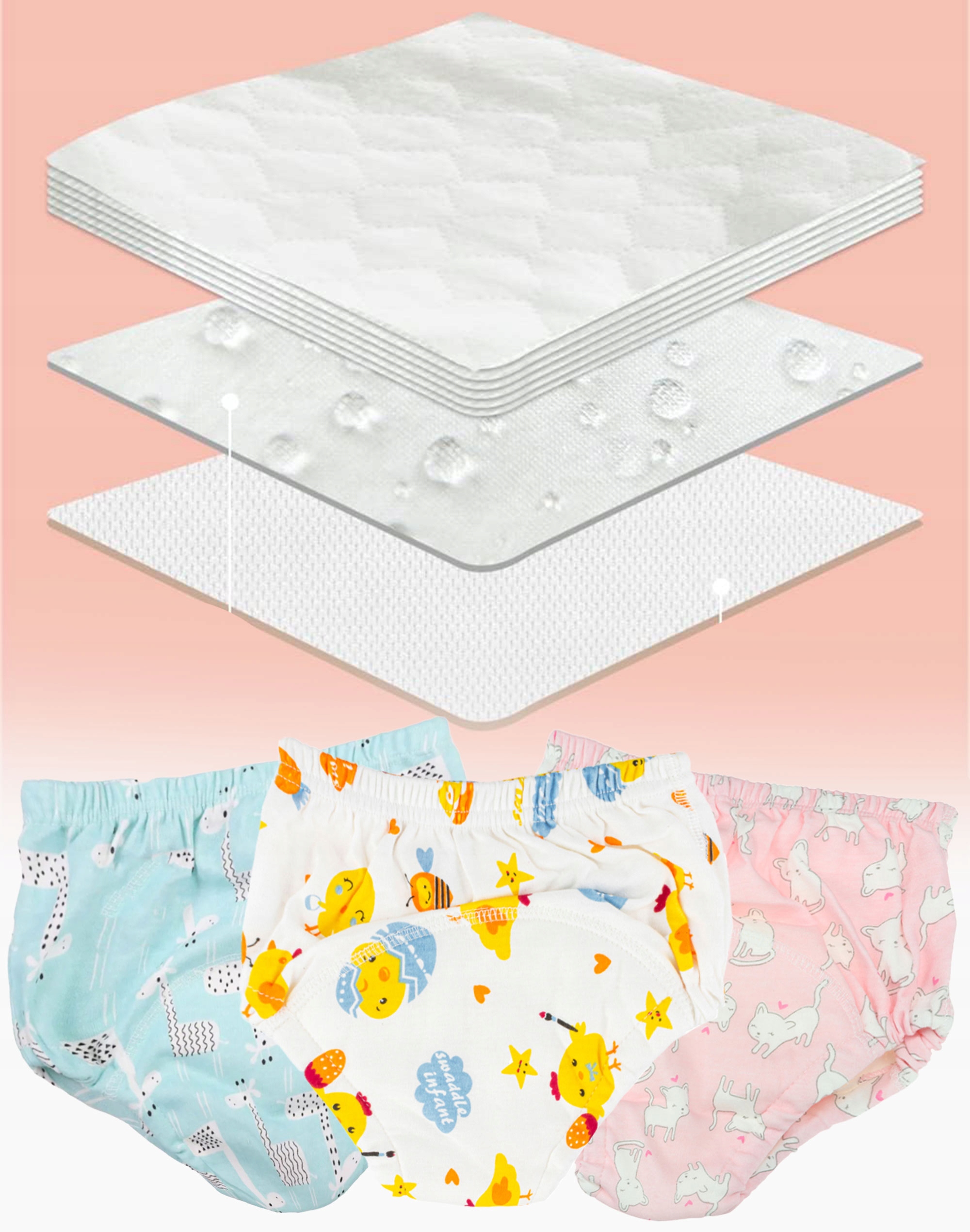 MAJTKI TRENINGOWE DLA DZIECI 12-19KG PIELUCHY DO NAUKI SIKANIA NIEBIESKIE L Marka Mawe