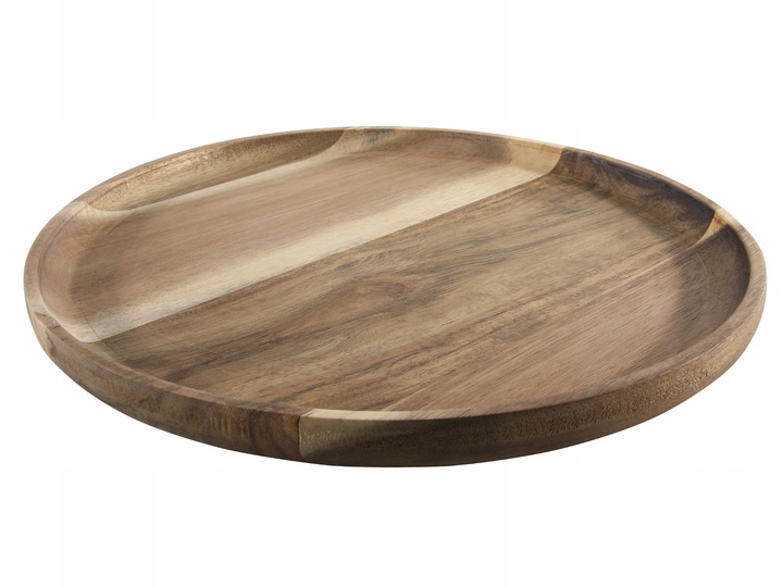 

Akacjowa taca do serwowania 29 cm okrągła