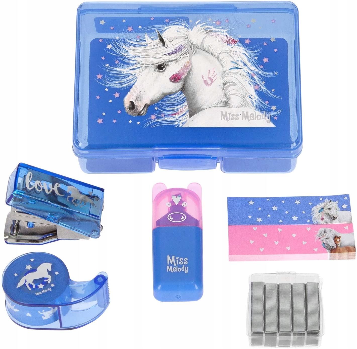 DEPESCHE MISS MELODY KONIE- mini zestaw biurkowy