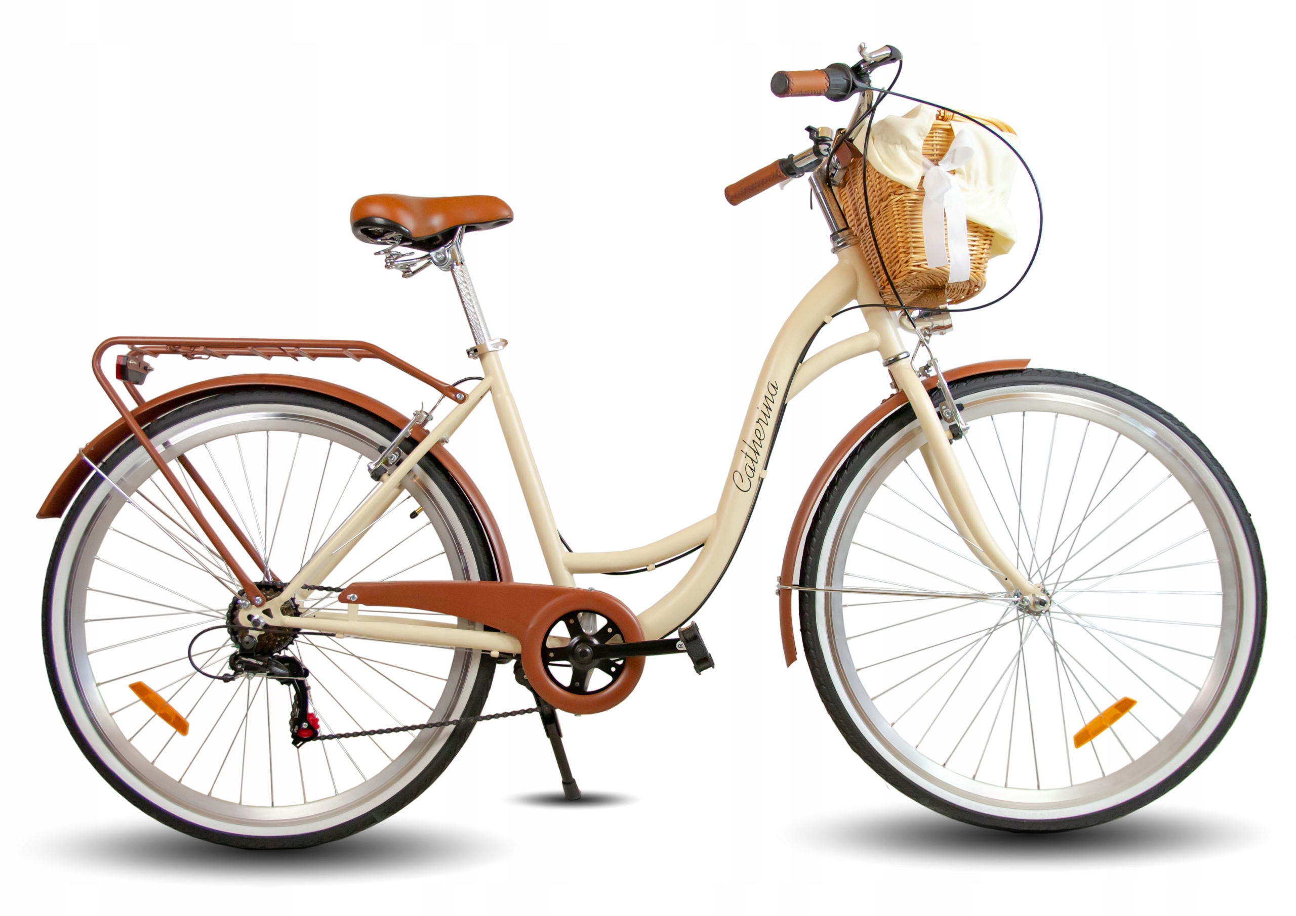 Rower Damski Miejski 26 28 Shimano 7B Lekka Damka Kosz Wkład