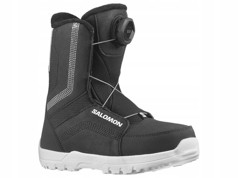Juniorské snowboardové boty Salomon Whipstar Boa Black White