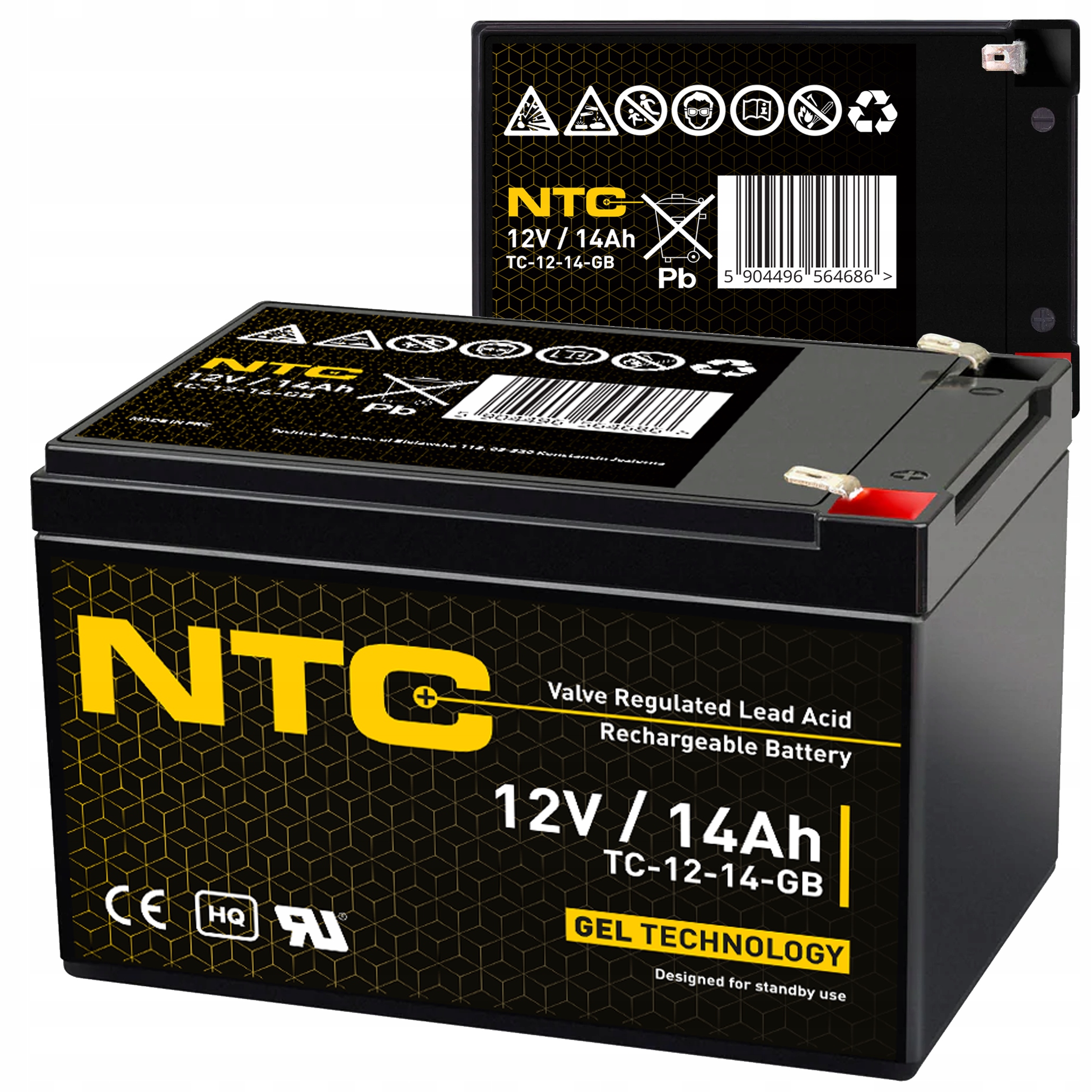 Akumulator Żelowy Bezobsługowy Ntc Premium 14-12 12V 14Ah 4,1kg!