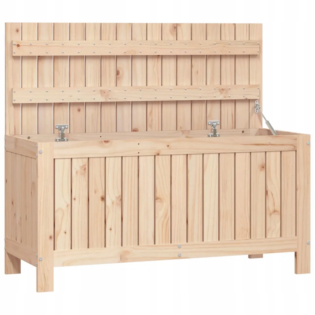 Zahradní truhlík z masivního borovicového dřeva, 108 x 42,5 x 54 cm