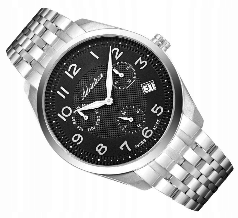 Pánské Hodinky Adriatica Klasické Švýcarské A8309.5126QF S Datumovkou