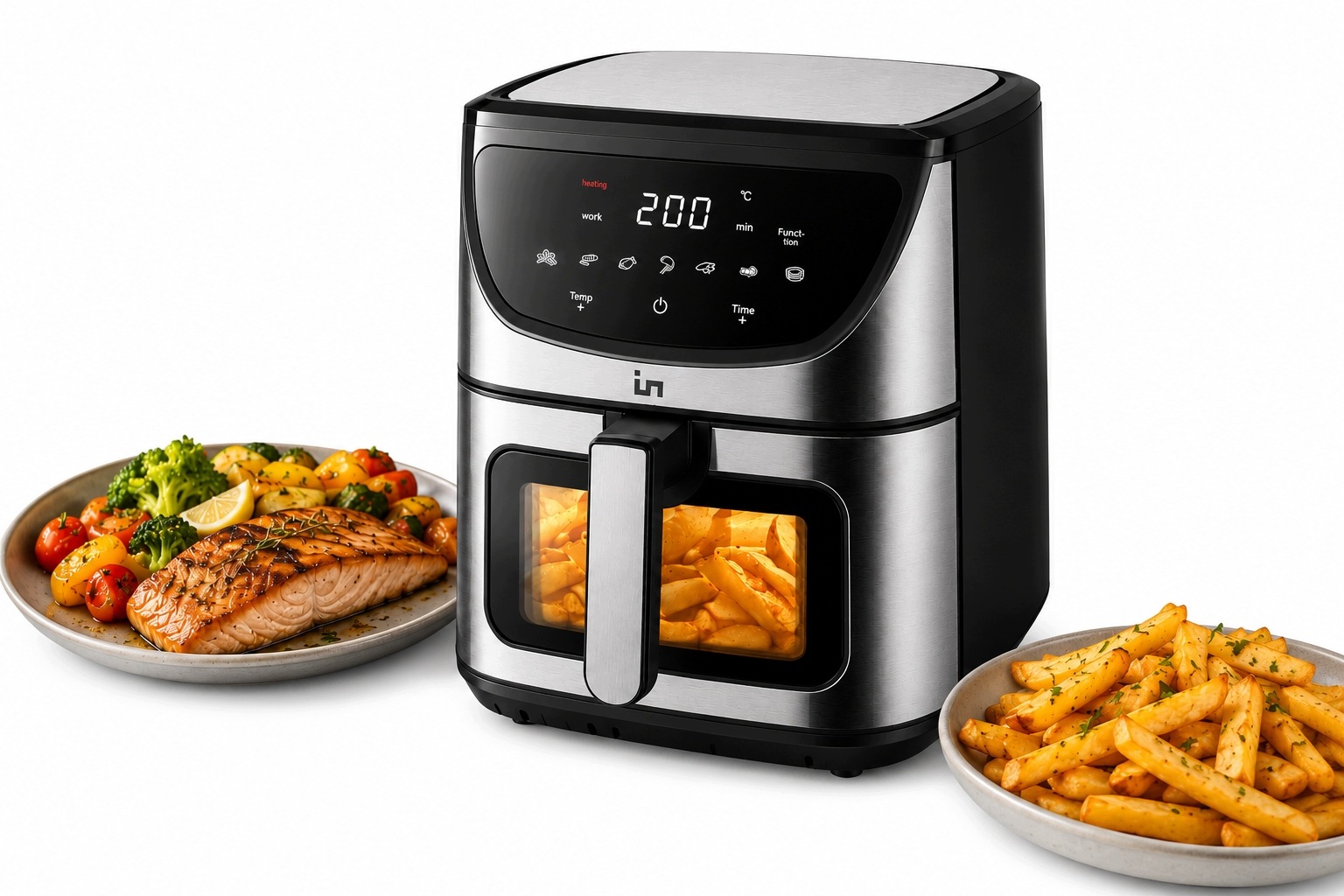 Air Fryer 8L 1800W – horkovzdušná fritéza se 7 programy